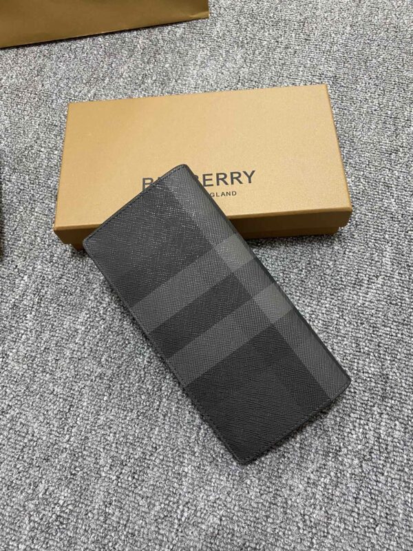 Burberry Charcoal Check Wallet - Black - Image 5
