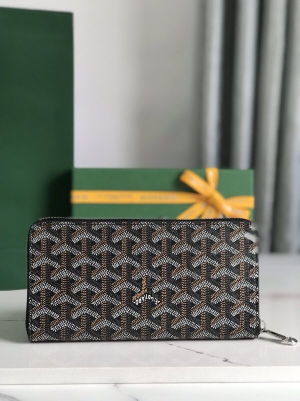 Goyard Matignon Large Long Wallet - Black - Image 4