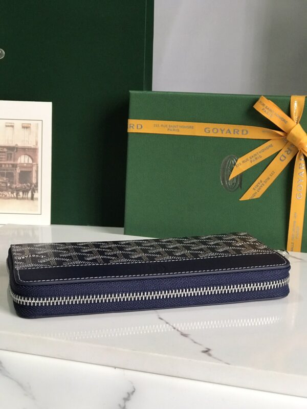 Goyard Matignon Large Long Wallet - Dark Blue - Image 4