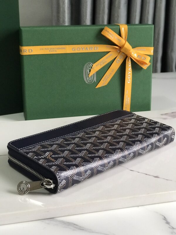 Goyard Matignon Large Long Wallet - Dark Blue - Image 5