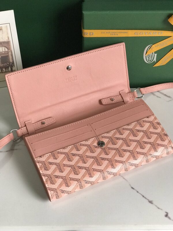 Goyard Varenne Crossbody Wallet - Pink - Image 3