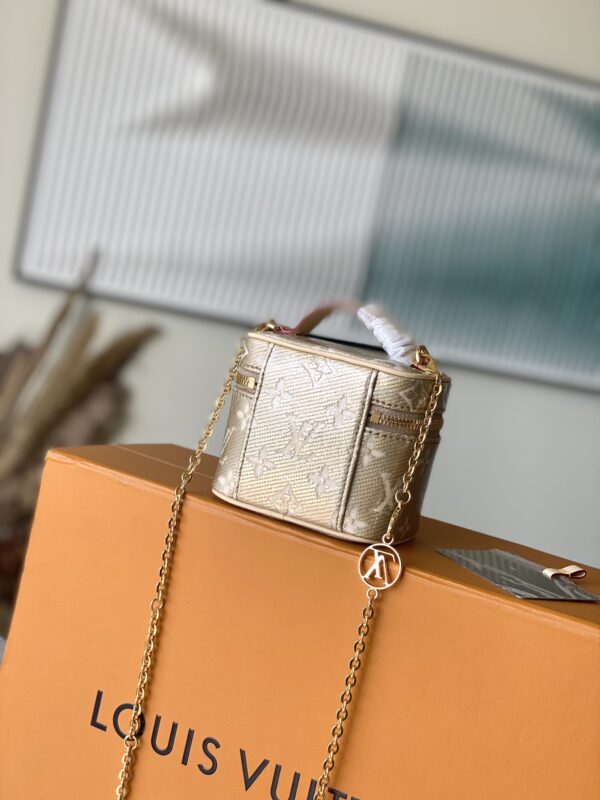 Louis Vuitton Micro Vanity Handbag - Gold - Image 4