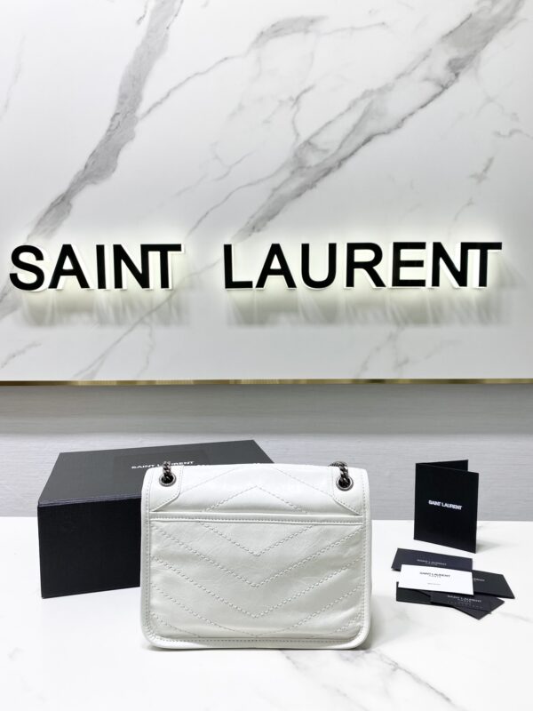 YSL Saint Laurent's Niki's Small Handbag - White - Image 5