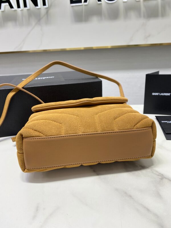 YSL LouLou Y-Shaped Large Shoulder Bag - Brown - Image 4