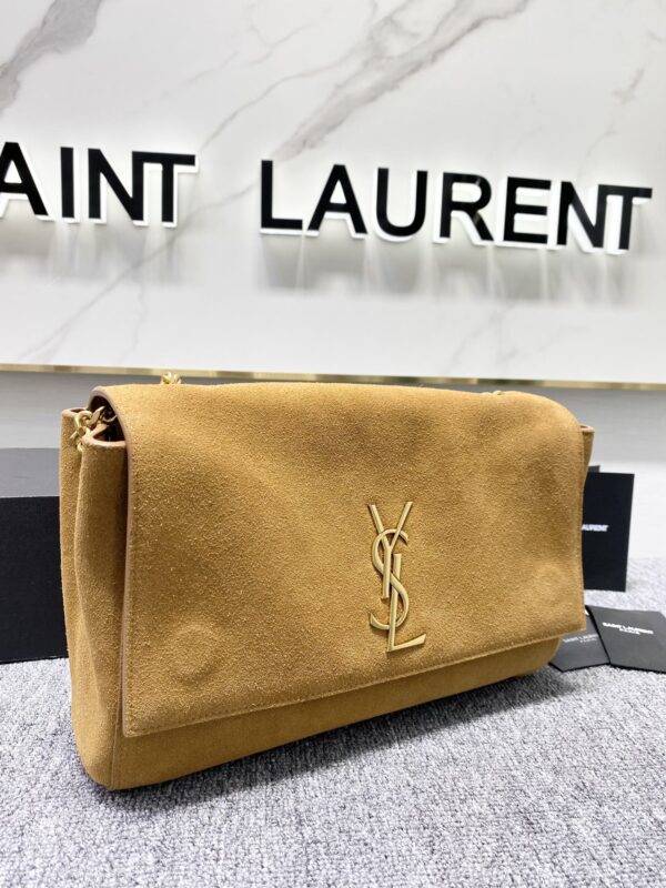 YSL Yves Saint Laurent Chain Handbag - Brown - Image 4