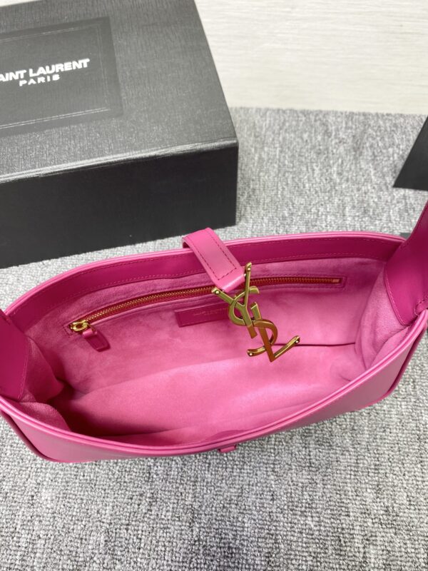 YSL's New Patent Leather Armpit Bag - Pink - Image 2