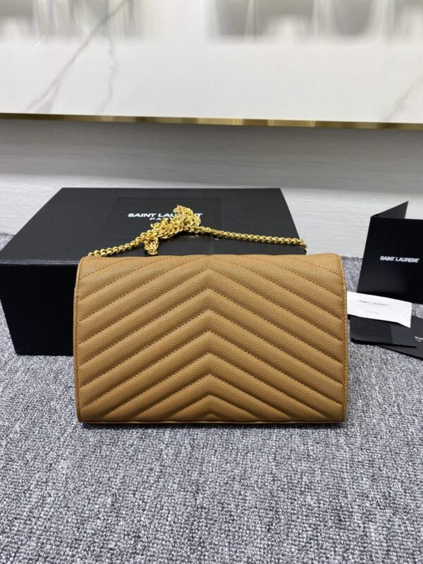 YSL Yves Saint Laurent Clutch Bag - Brown - Image 5