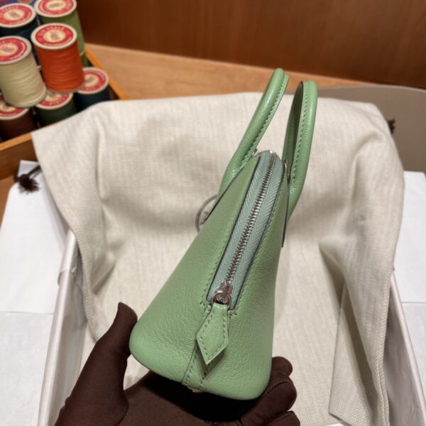 Hermes Mini Bolide Cute Little Shell Bag - Avocado Green - Image 3