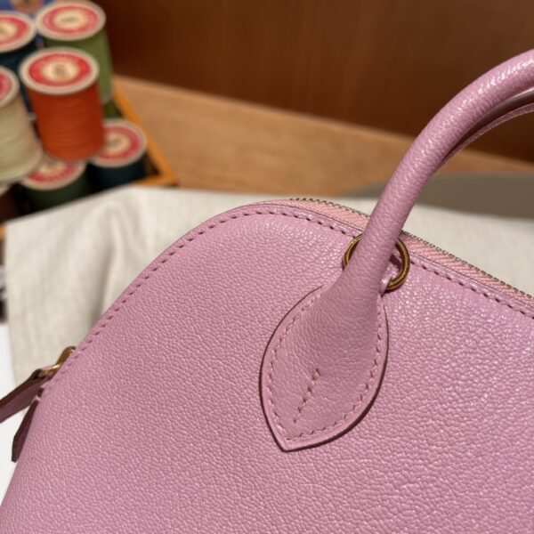 Hermes Mini Bolide Cute Little Shell Bag - Mauve Sylevstre - Image 5