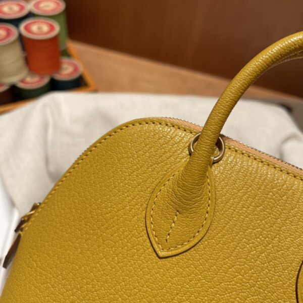 Hermes Mini Bolide Cute Little Shell Bag - Amber Yellow Jaune Amber - Image 5