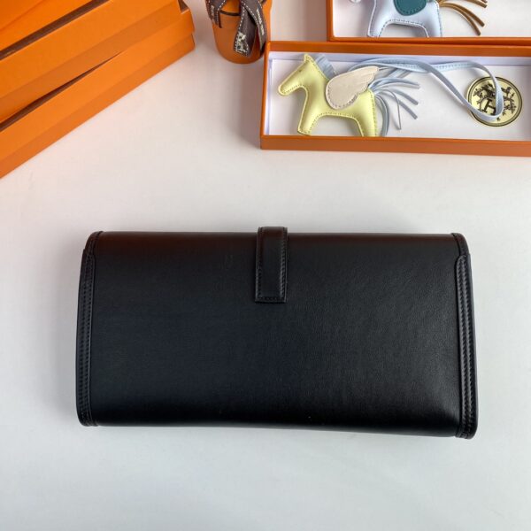 Hermes Jige Elan Clutch - Black - Image 4