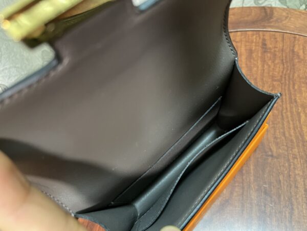Hermes Kangkang Slim Wallet - Black - Image 4