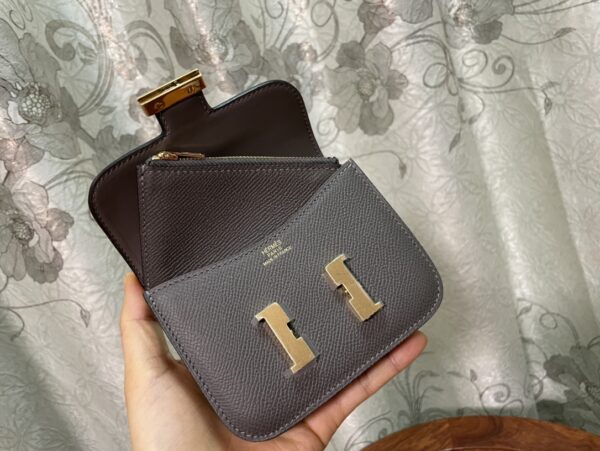 Hermes Kangkang Slim Wallet - Black - Image 5