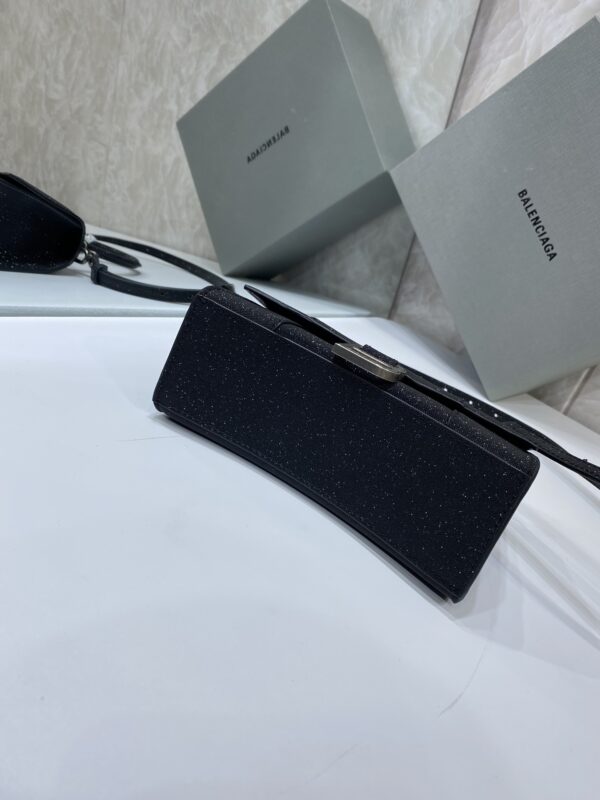 Balenciaga Heavy-Hitting Small Hourglass Bag - Black - Image 4