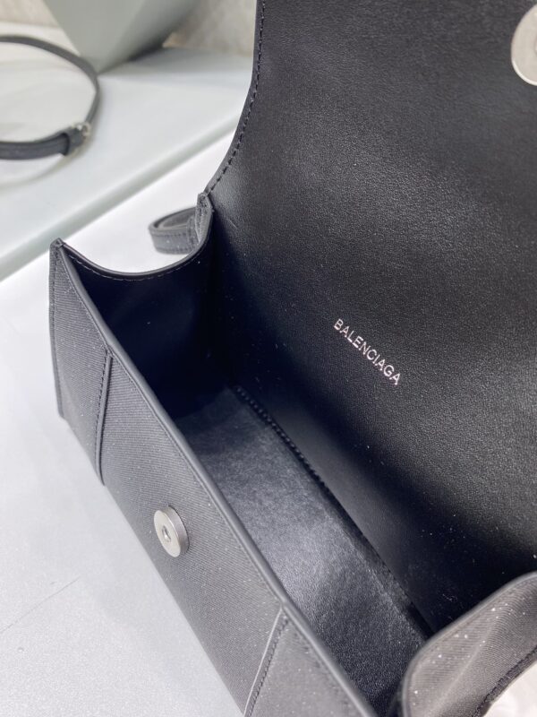 Balenciaga Heavy-Hitting Small Hourglass Bag - Black - Image 2