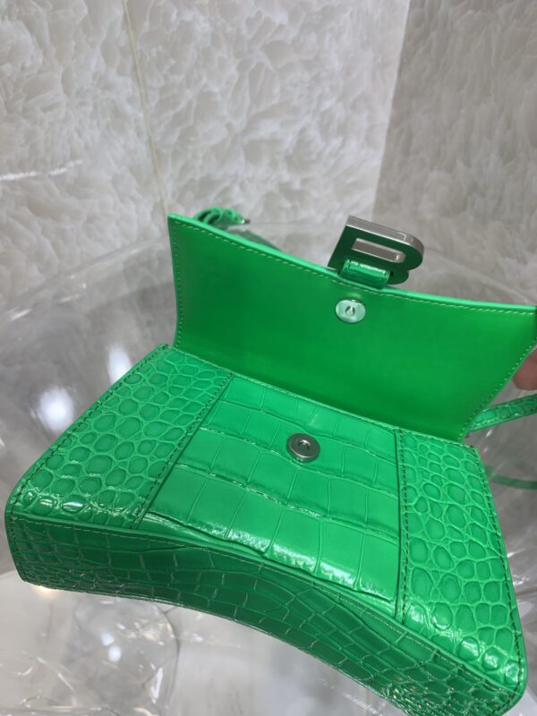 Balenciaga Heavyweight Hourglass Small Bag -  Green - Image 3