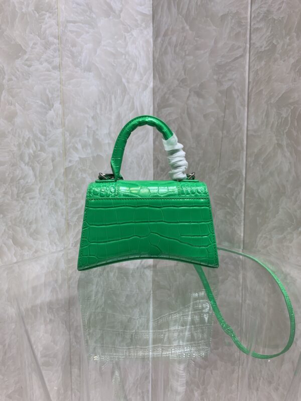 Balenciaga Heavyweight Hourglass Small Bag -  Green - Image 5