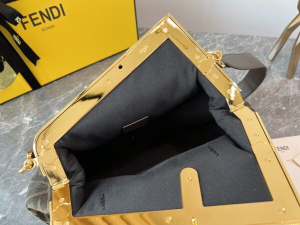 Fendi First Small Handbag - Black - Image 4