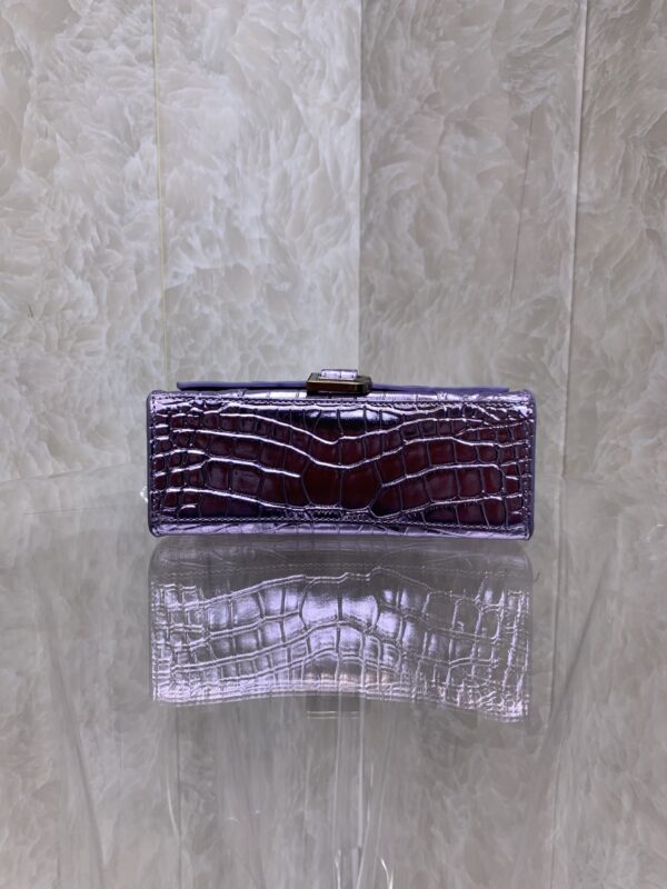 Balenciaga Heavyweight Hourglass Large Bag - Shimmery Purple - Image 3