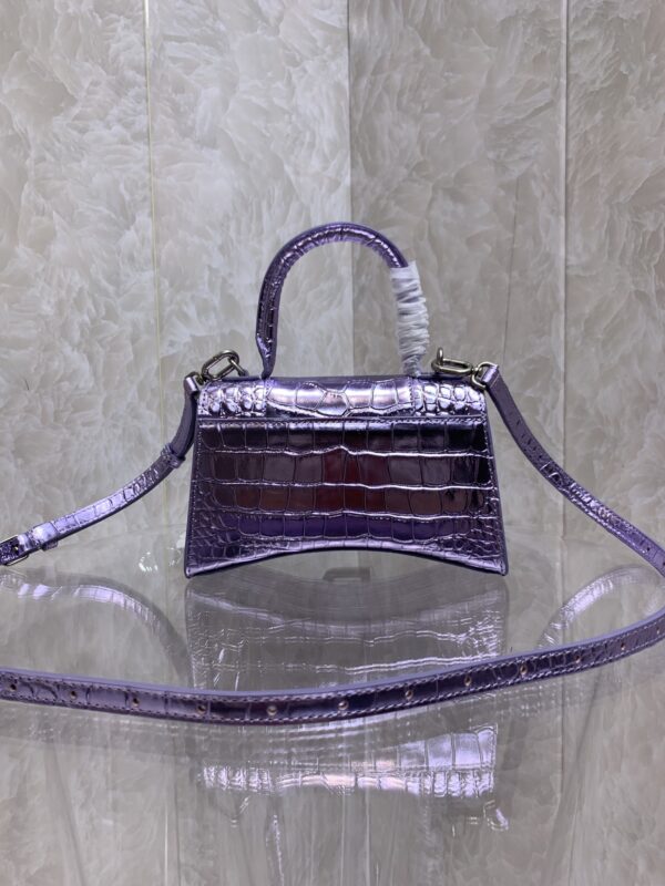 Balenciaga Heavyweight Hourglass Large Bag - Shimmery Purple - Image 2