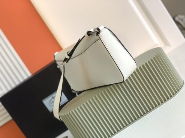 Prada Flip-Top Shoulder Bag - White - Image 5