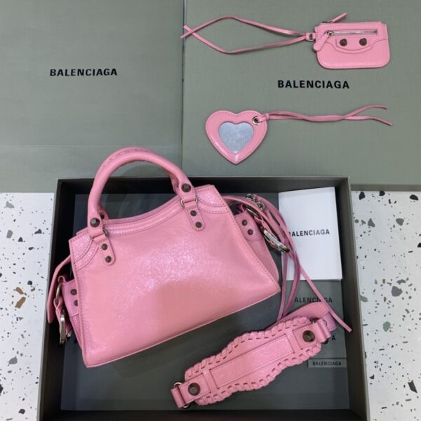 Balenciaga Neo Cagole Motorcycle Bag - Pink - Image 5