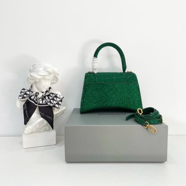 Balenciaga Diamond Hourglass Bag - Green - Image 5