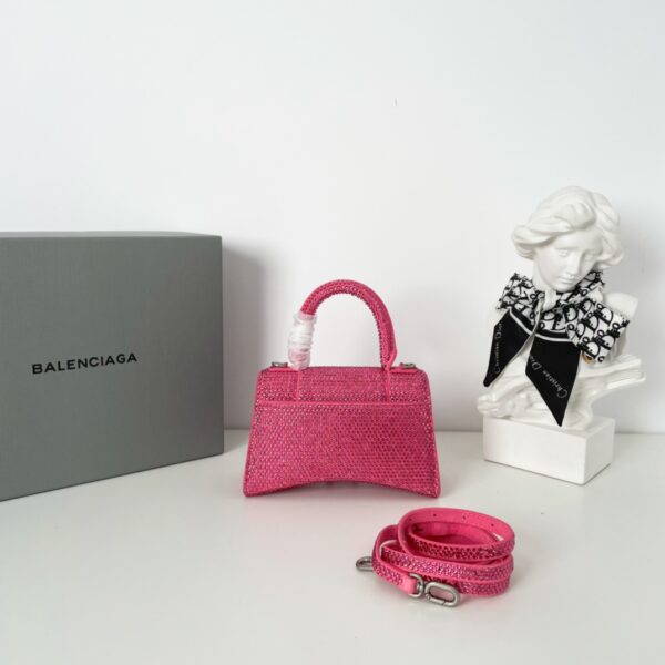 Balenciaga Super Mini Hourglass Bag - Pink - Image 5