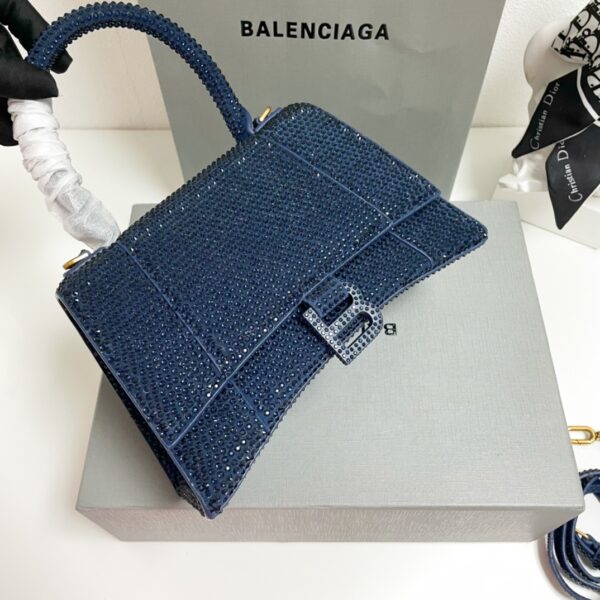 Balenciaga Diamond Hourglass Bag - Dark Blue - Image 4