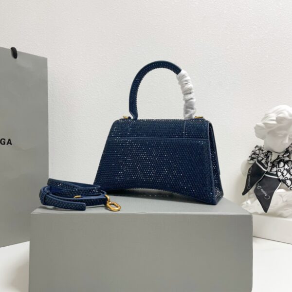 Balenciaga Diamond Hourglass Bag - Dark Blue - Image 5