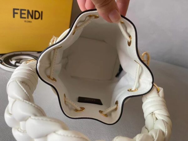 Fendi Mon Tresor Small Bucket Bag - White - Image 2