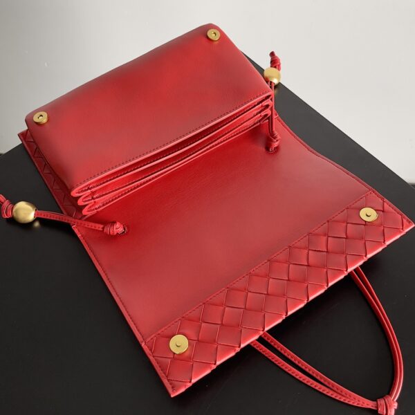 Bottega Veneta Trio Rope Bag Accordion Bag - Red - Image 4