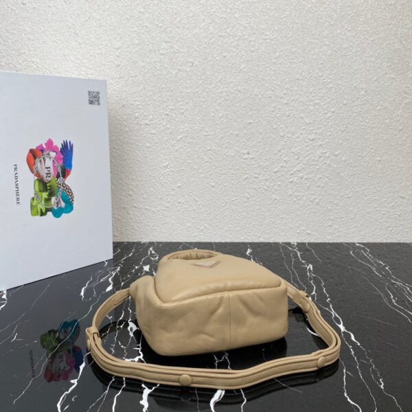 Prada Small Vegetable Basket Handbag - Camel - Image 3