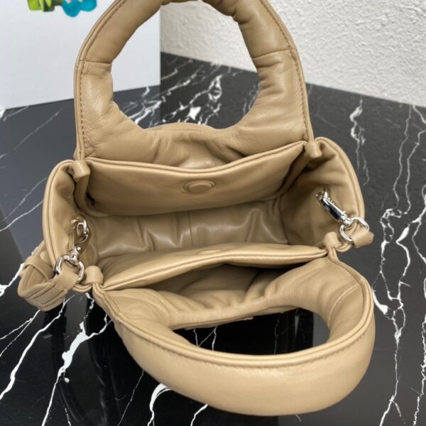 Prada Small Vegetable Basket Handbag - Camel - Image 2