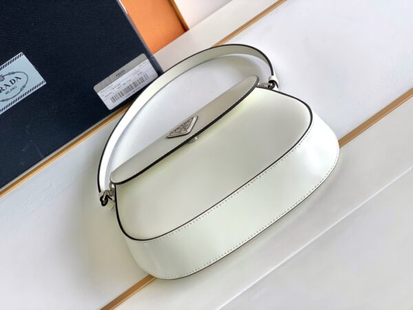 Prada Small Armpit Bag - Flip white + Black - Image 3