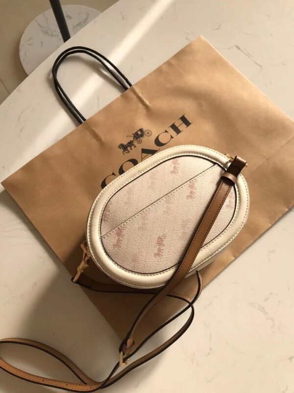 Coach Outlet Women's Bag Carriage Pattern Camera Bag - Cream - Image 3