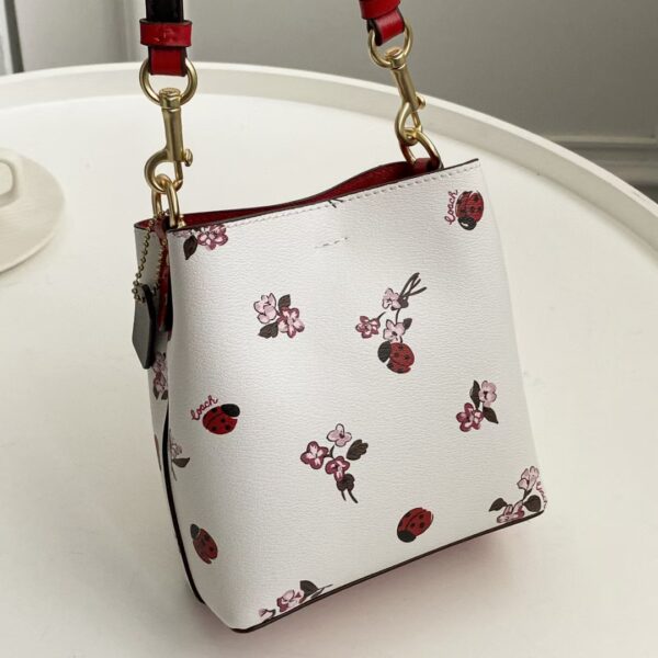 Coach New Mini Bucket Bag - White - Image 4
