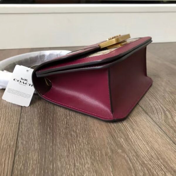 Coach Alie Series Small Handbag - Burgundy - Image 4