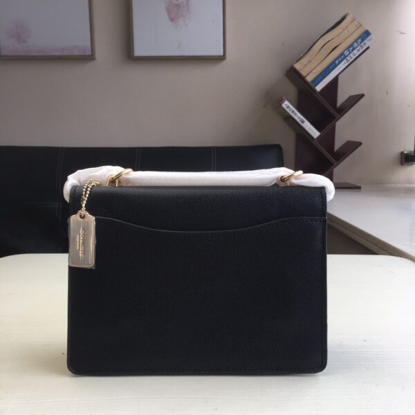 Coach Klare Rivet Clamshell Accordion Bag - Black - Image 5