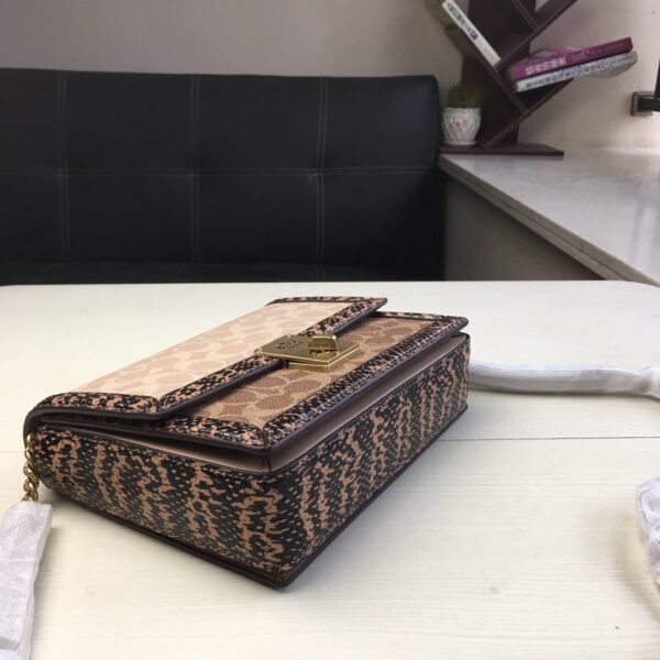 Coach Hutton Small Square Bag - Cream - Image 4