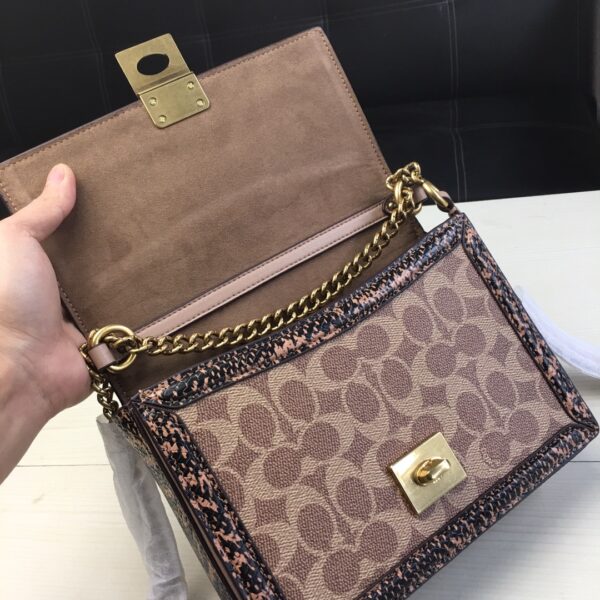Coach Hutton Small Square Bag - Cream - Image 3