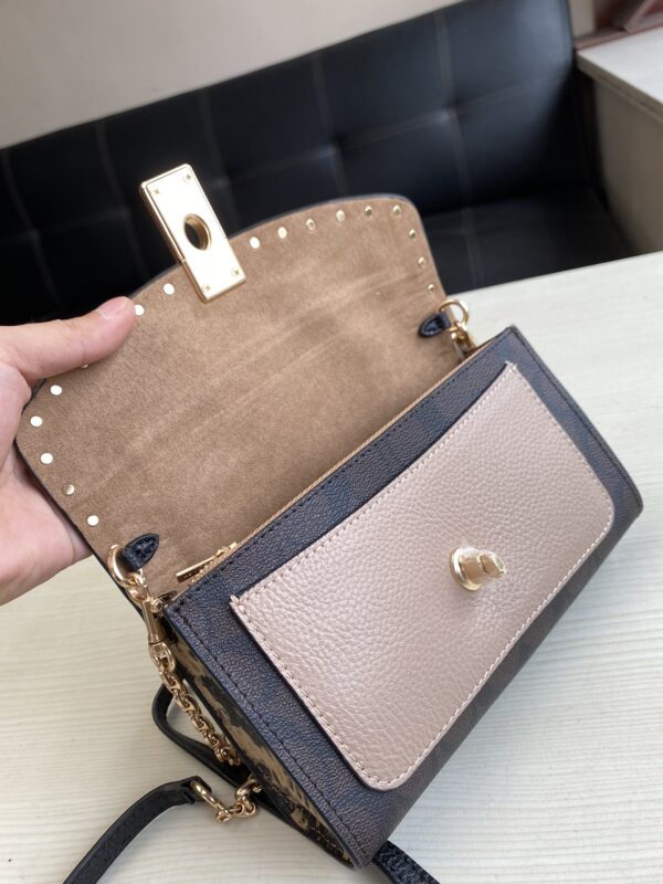 Coach Lane Color-blocked Cross-body Shoulder Bag - Black - Image 3