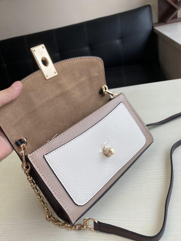 Coach Lane Color-blocked Cross-body Shoulder Bag - Cream - Image 3