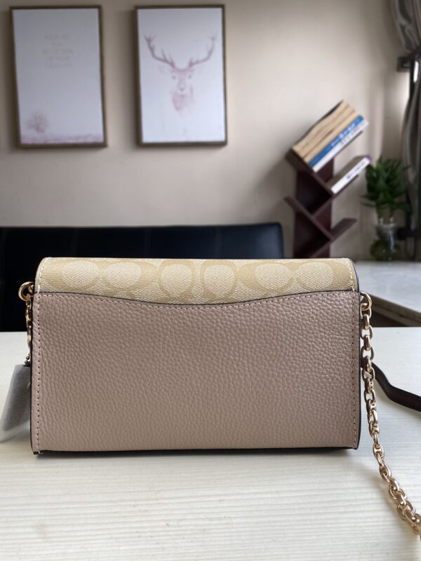 Coach Lane Color-blocked Cross-body Shoulder Bag - Cream - Image 5