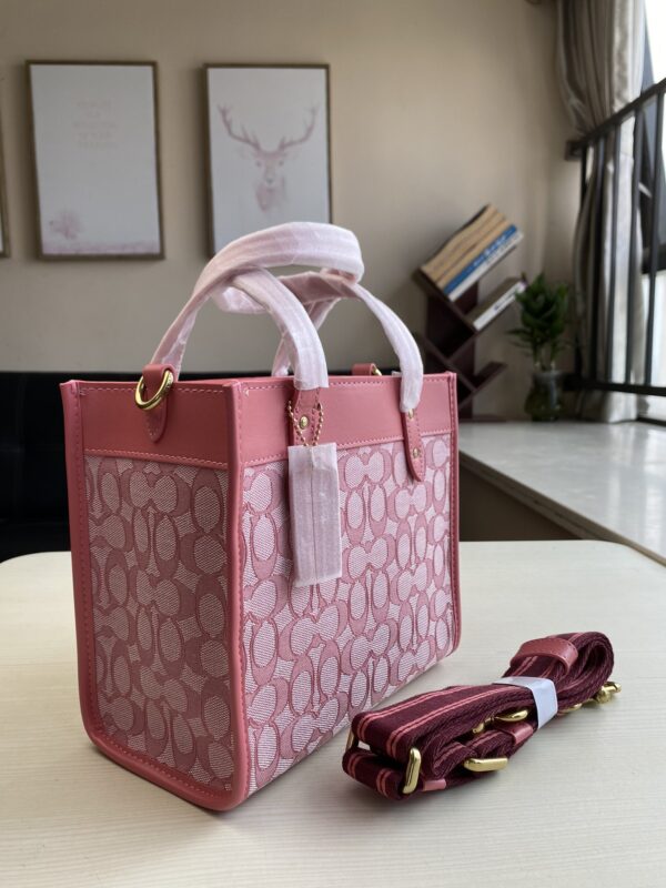 Coach Jacquard Field No. 22 Tote Bag - Pink - Image 5