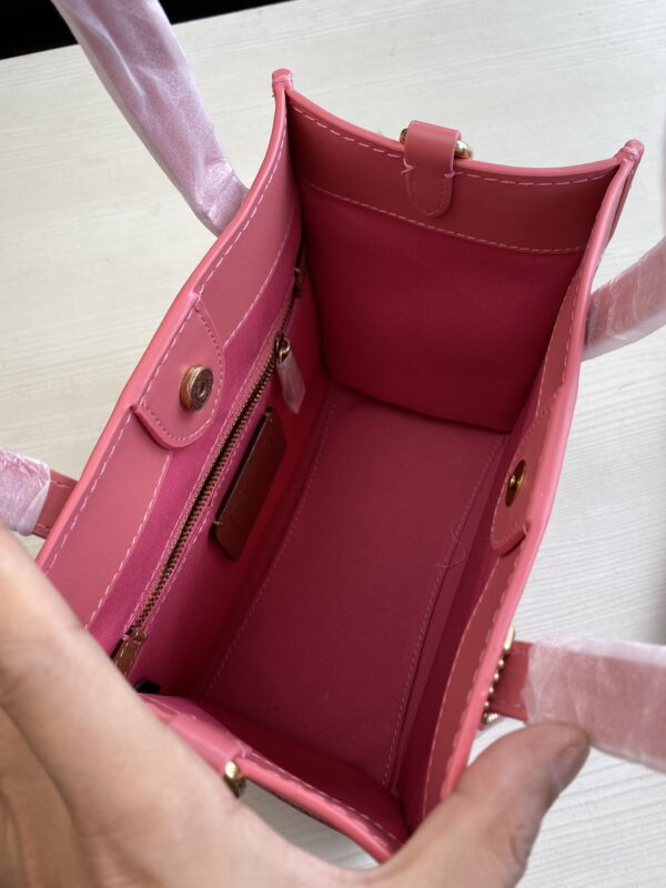 Coach Jacquard Field No. 22 Tote Bag - Pink - Image 3