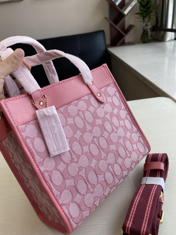Coach Jacquard Field No. 22 Tote Bag - Pink - Image 2