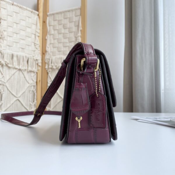 Coach Crocodile-embossed Leather High-profile Studio Bag - Purple - Image 2