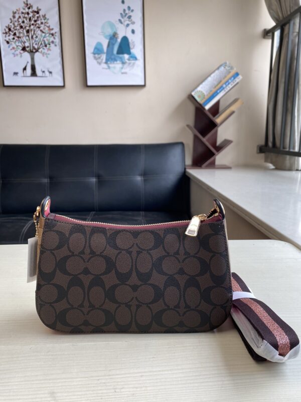 Coach Rose Red Half-moon Bag - Image 5