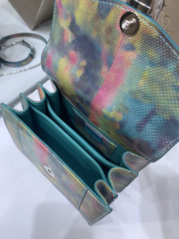 Bulgari Water Snake Skin Snake Head Large Bag - Image 3
